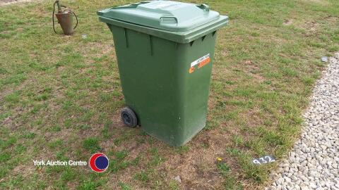 Large green wheelie bin
