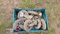 Box of trolley wheels - 2