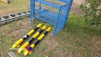 3 x workshop barriers and mesh cabinet - 2