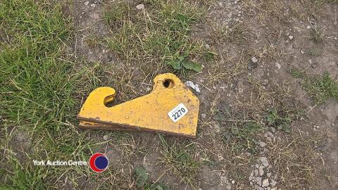 Pair of weld on loader bracket