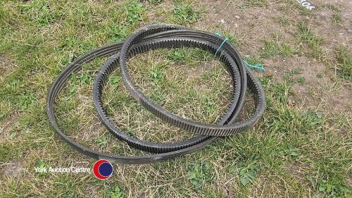 Main drive/drum belts for a New Holland TX combine