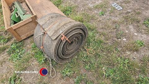 16 inches wide conveyor belt, approx 50 feet long