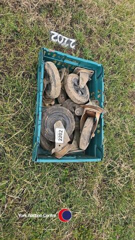 Box of castor wheels