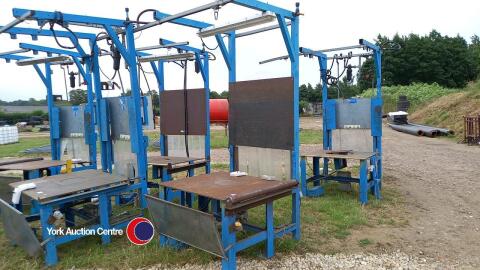 Work bench, 1200 x 1200 x 800 high, 110v power points