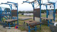 Work bench, 1200 x 1200 x 800 high, 110v power points - 2