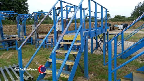 Steel walkway, 4300 long x 1400 high x 800 wide
