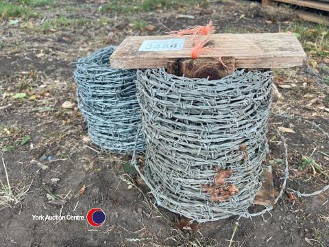 2 x reels barbed wire