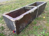 Old glazed trough been cut in half