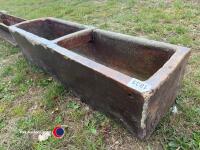 Old glazed trough been cut in half - 2