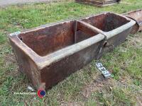 Old glazed trough been cut in half - 3