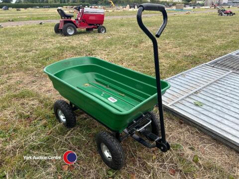 4 wheel garden tipping barrow
