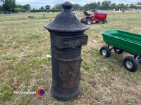 Cast iron post box