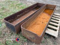 Pair of cast iron toughs - 4