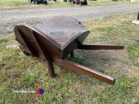 Wooden wheel barrow as planter - 3