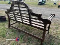 Wooden garden bench - 4