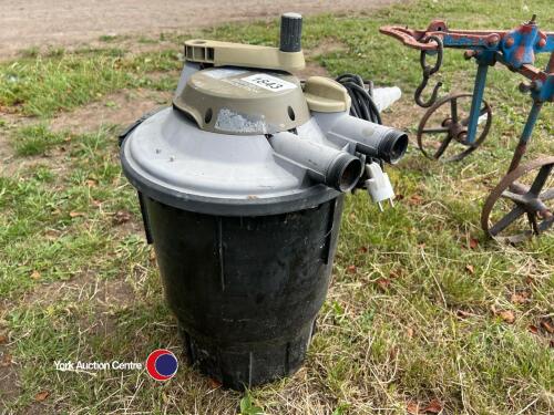 Pond circulation and filtration unit, wo