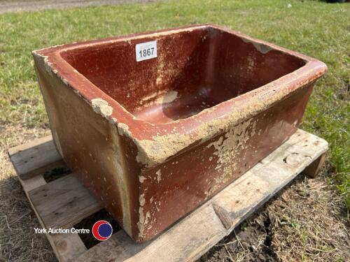 Glazed garden trough