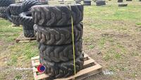 4 x 10.5 80 18 BKT Loadall tyres 80% remaining tread checked and tested ready to fit - 5