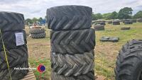 4 x 405/70/20 (16.0 70 20) Starco as dumper loadall/dumper tyres. 80% remaining tread checked and tested ready to fit