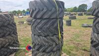 4 x 405 70 20 (16.0 70 20) Starco dumper/Loadall tyres 70% remaining tread checked and tested ready to fit - 3