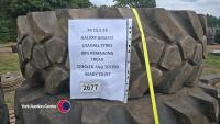 4 x15.5 25 Galaxy Giraffe Loadall tyres 80% remaining tread checked and tested ready to fit - 2