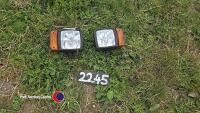 Pair of tractor lights.