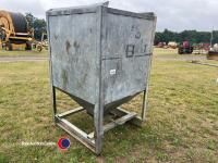 Galvanised 1T grain bin - 2