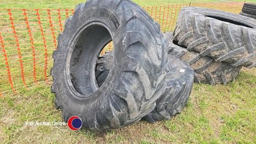 2 x 17.5 R24 JCB loadall tyres