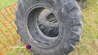 2 x 17.5 R24 JCB loadall tyres - 2