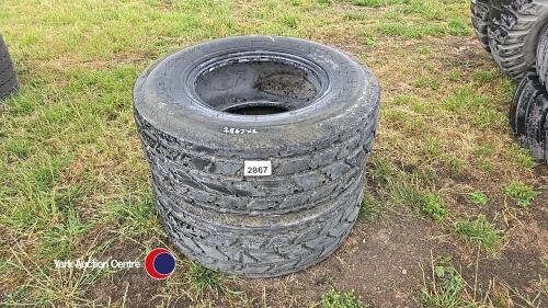 2 x 340- 65-18 Michelin tyres