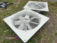 2 x large 60cm fans for livestock ventilation - 3
