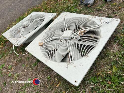 2 x large 60cm fans for livestock ventilation