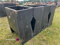 4 x 2 space feed hoppers