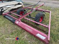 Logic PG250 surface leveller grader or menage grader, 2.5m width - perimeter plough 1.1m wide, adjustable drawbar, depth adjustment, low ground pressure tyres 20 x 7-8, swivel hitch with 50mm ball coupling - 3