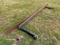 Forklift tines, length 2400 will fit 400mm carriage, gc, as new - 3