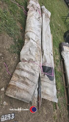 2 x 45ft wagon curtainside sheets. Ideal for straw stacks