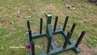 Front linkage bale wrap carrier - 2