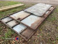 3 x sheeted cattle gates - 3