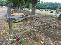 12ft 5 Bar Gate, Old Oak swept