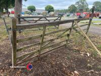 12ft 5 Bar Gate, Old Oak swept - 3
