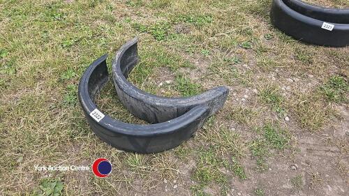 Pair of trailer mudguards