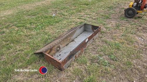 Lockable steel tool / strap box for trailer or truck