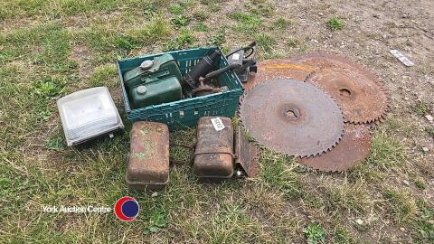 Stationary engine fuel tanks etc, old