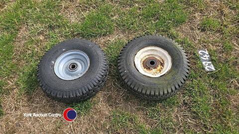 2 x wheels 6.00-9 new tyres