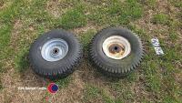 2 x wheels 6.00-9 new tyres