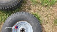 2 x wheels 6.00-9 new tyres - 3