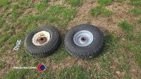 2 x wheels 6.00-9 new tyres - 4
