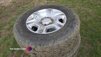 Ford Ranger alloy and tyres 265/60R17, good tyres, all hold air - 2