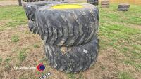 2 x Nokian 600/50R22.5 8 stud wheels good