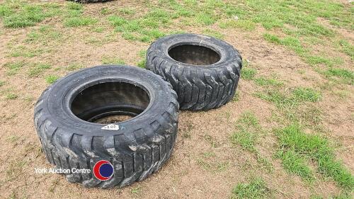 2 x 15.0/55-17 tyres